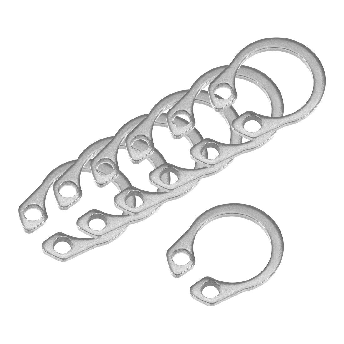 uxcell Uxcell 11.7mm External Circlips Retaining Shaft Snap Rings 304 Stainless Steel 50pcs
