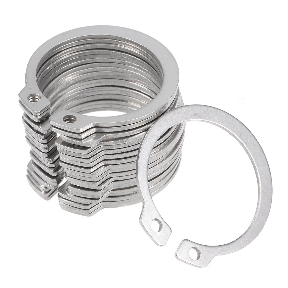 Harfington 304 Stainless Steel Silver Tone Retaining Rings
