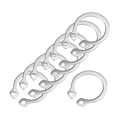 Harfington Uxcell 16mm External Circlips Retaining Shaft Snap Rings 304 Stainless Steel 50pcs