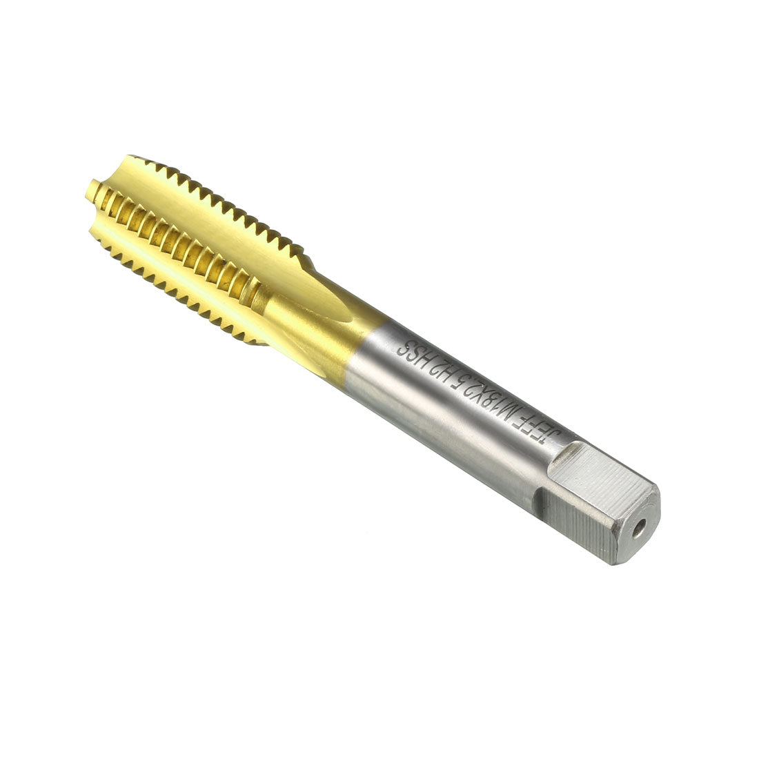 uxcell Uxcell Metric Tap M18 x 2.5 H2 Right Hand Thread Plug Ti-coated for Threading Tapping
