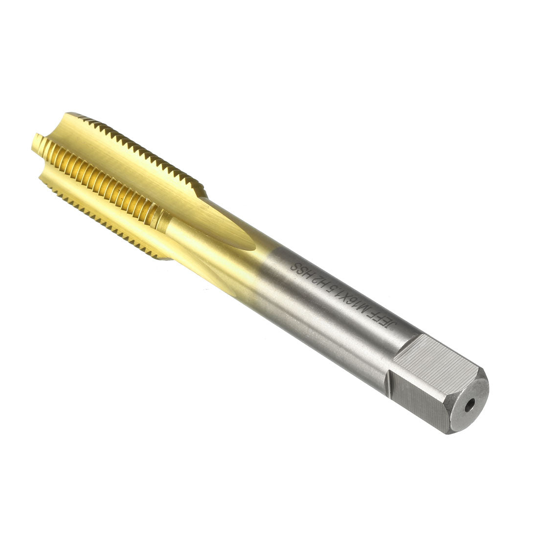 uxcell Uxcell Metric Tap M16 x 1.5 H2 Right Hand Thread Plug Ti-coated for Threading Tapping