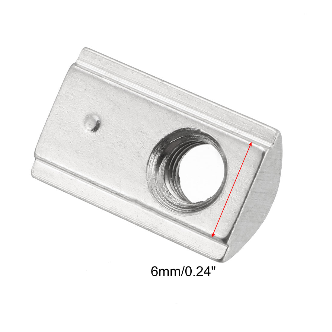 Uxcell Uxcell Roll-In Spring M4 T Nut 2020 Series Aluminum Extrusion, for 6mm T Slot 10 Pcs