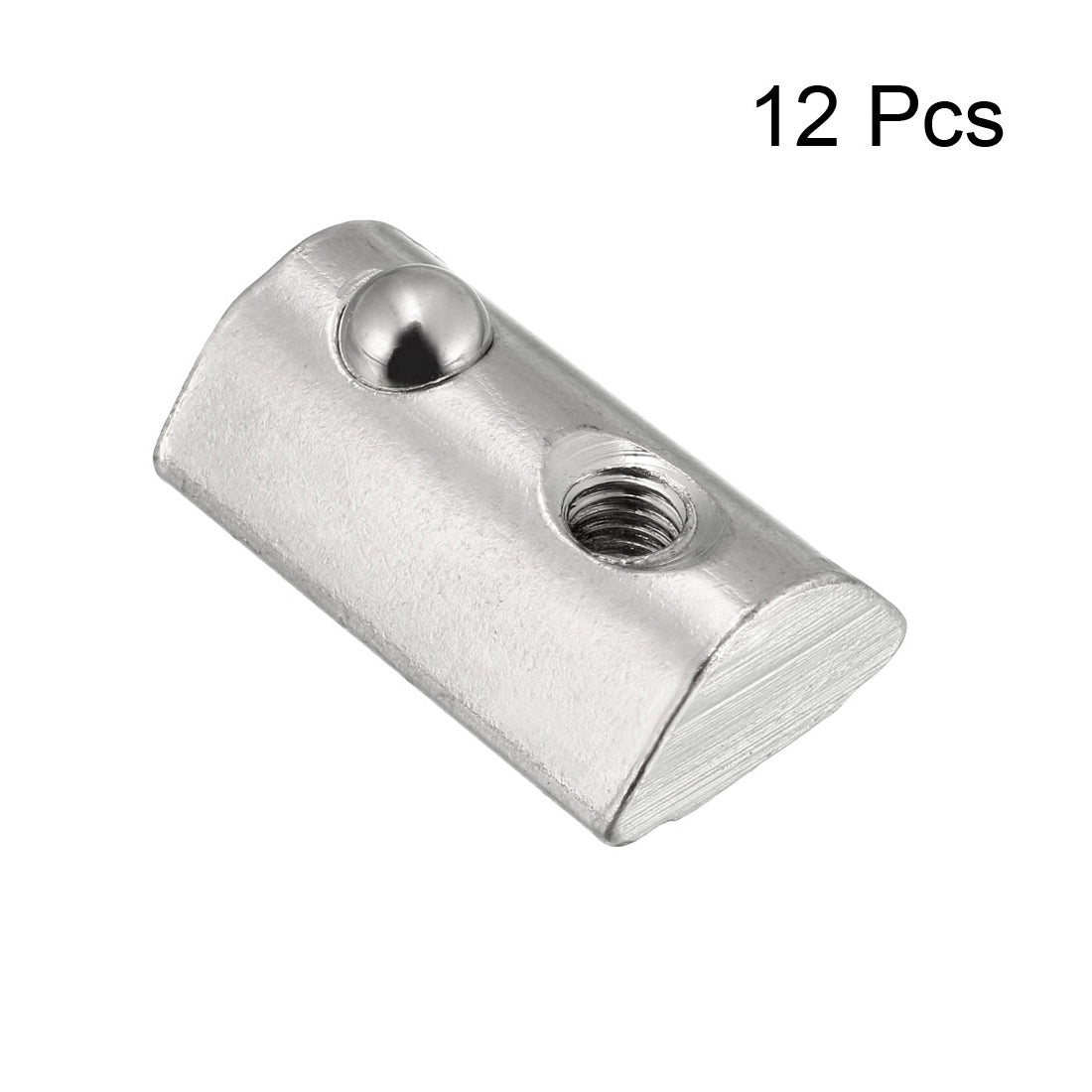 Uxcell 12 Pack M8 Roll-in Spring T Nuts For 45x45mm Aluminum Extrusion Profiles