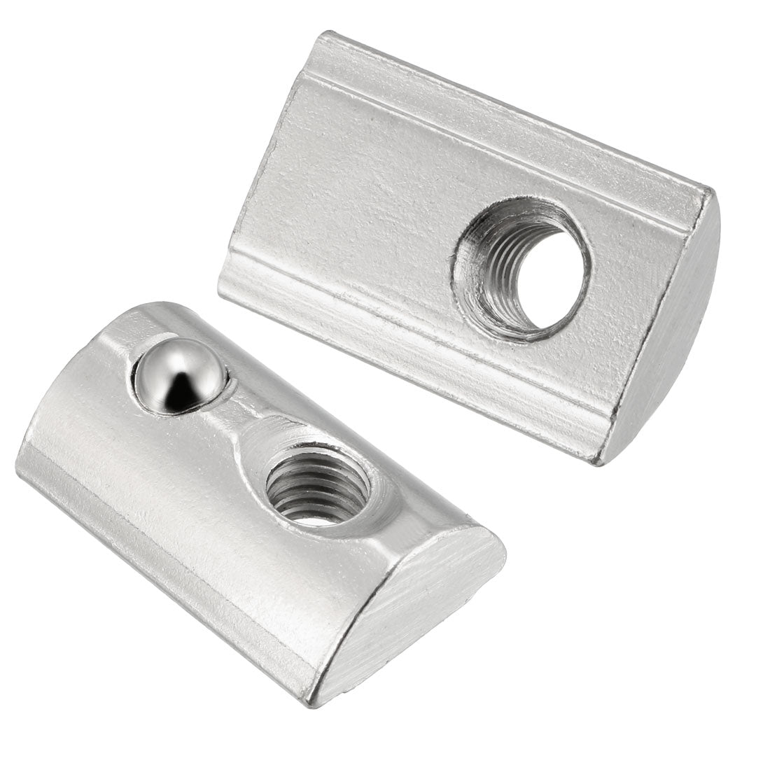 Uxcell Uxcell Roll-In Spring M8 T Nut 4545 Series Aluminum Extrusion, for 9.8mm T Slot 12 Pcs