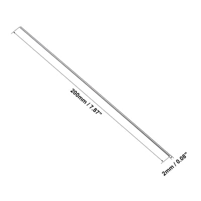 Harfington Uxcell Round Rod 2mm Diameter 200mm Length HSS Lathe Bar Stock DIY Craft Tool 5 Pcs