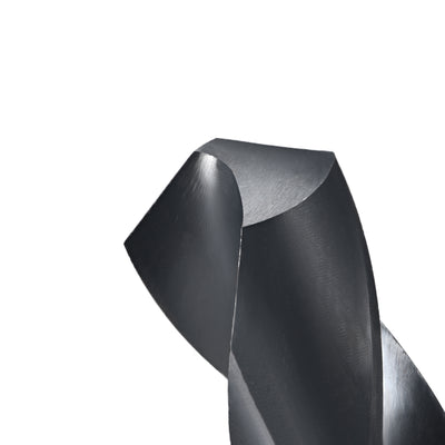 Harfington Uxcell Reduced Shank Drill Bit 15mm HSS 6542 Black Oxide with 1/2 Inch Straight Shank