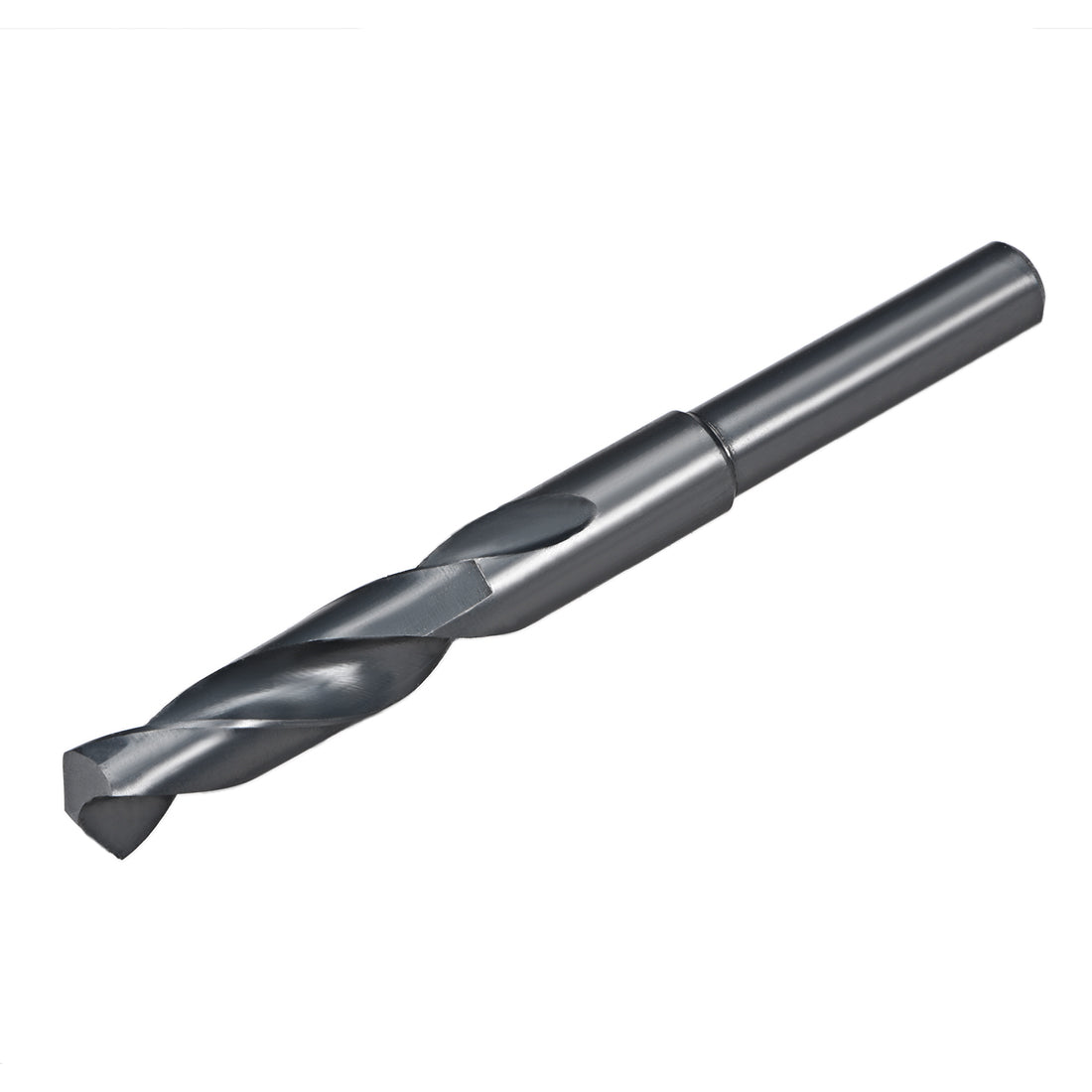 uxcell Uxcell Reduced Shank Drill Bit 15mm HSS 6542 Black Oxide with 1/2 Inch Straight Shank