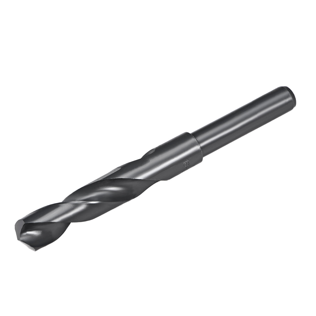 uxcell Uxcell Reduced Shank Drill Bit 16mm HSS 6542 Black Oxide with 1/2 Inch Straight Shank