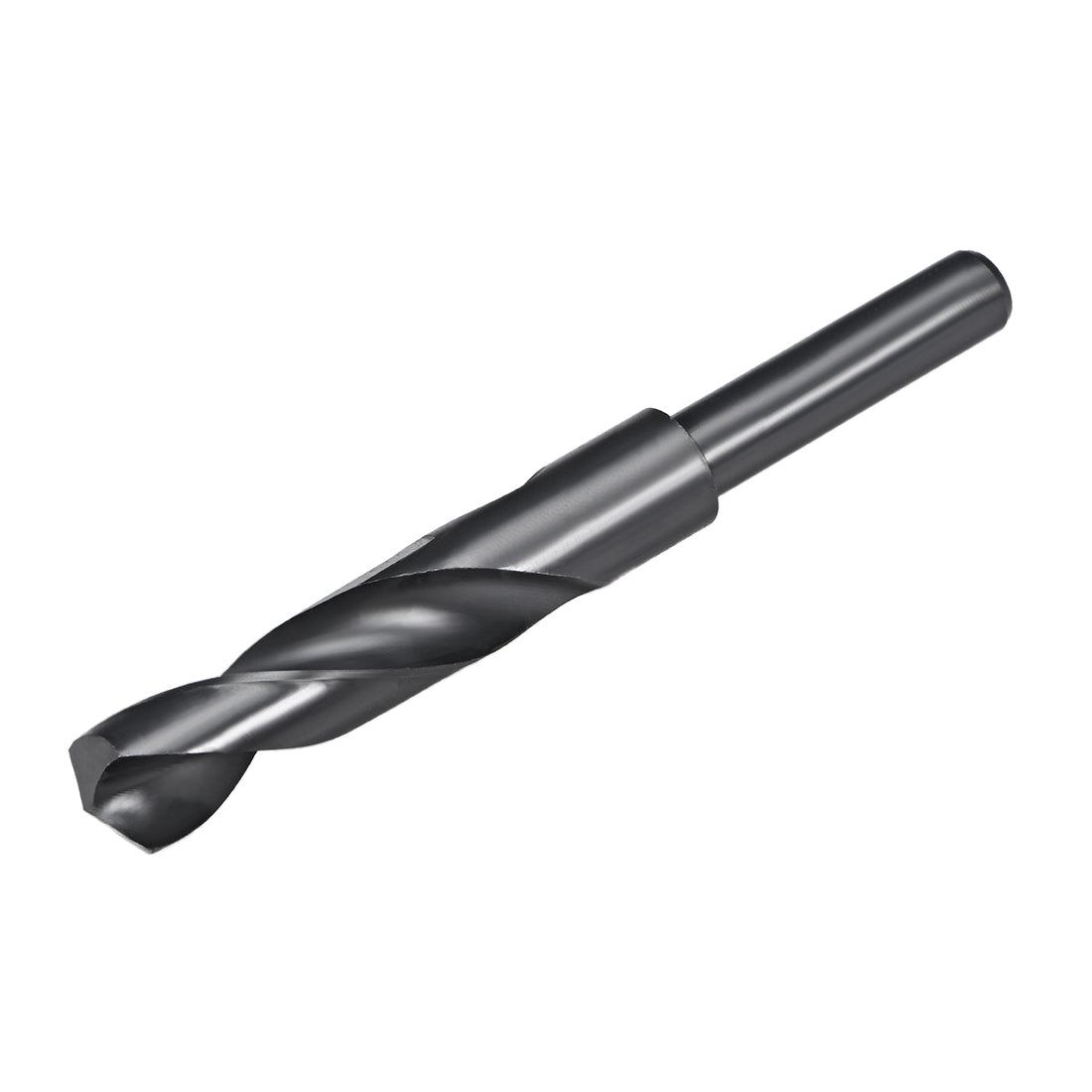 uxcell Uxcell Reduced Shank Drill Bit 18mm HSS 6542 Black Oxide with 1/2 Inch Straight Shank