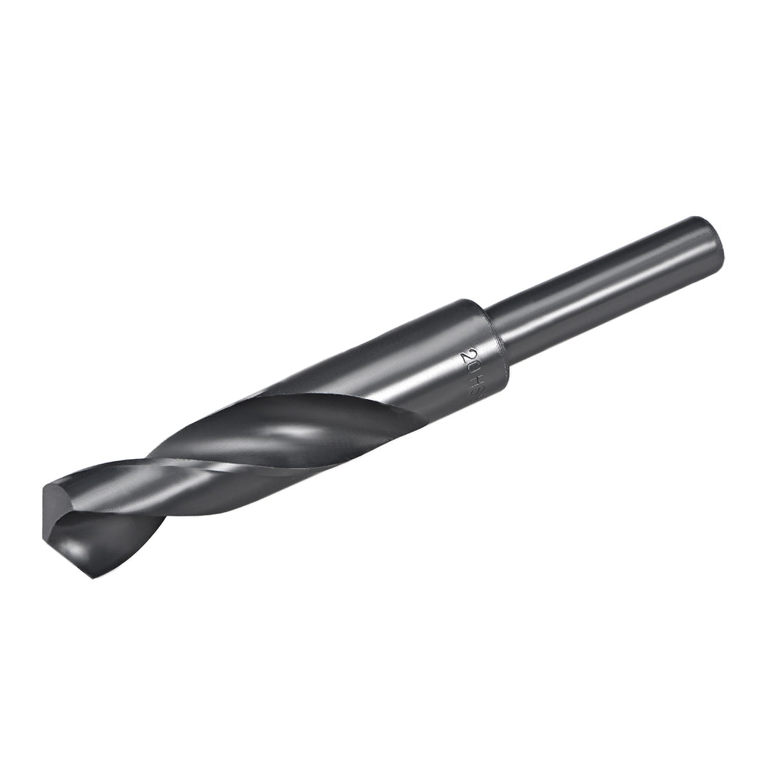 uxcell Uxcell Reduced Shank Drill Bit 20mm HSS 6542 Black Oxide with 1/2 Inch Straight Shank