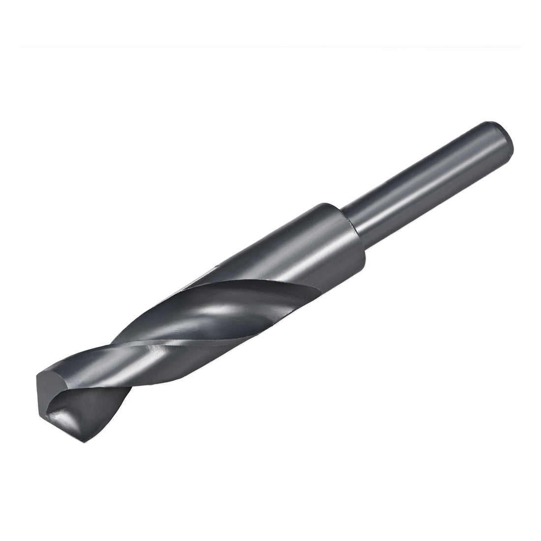 uxcell Uxcell Reduced Shank Drill Bit 20.5mm HSS 6542 Black Oxide with 1/2 Inch Straight Shank