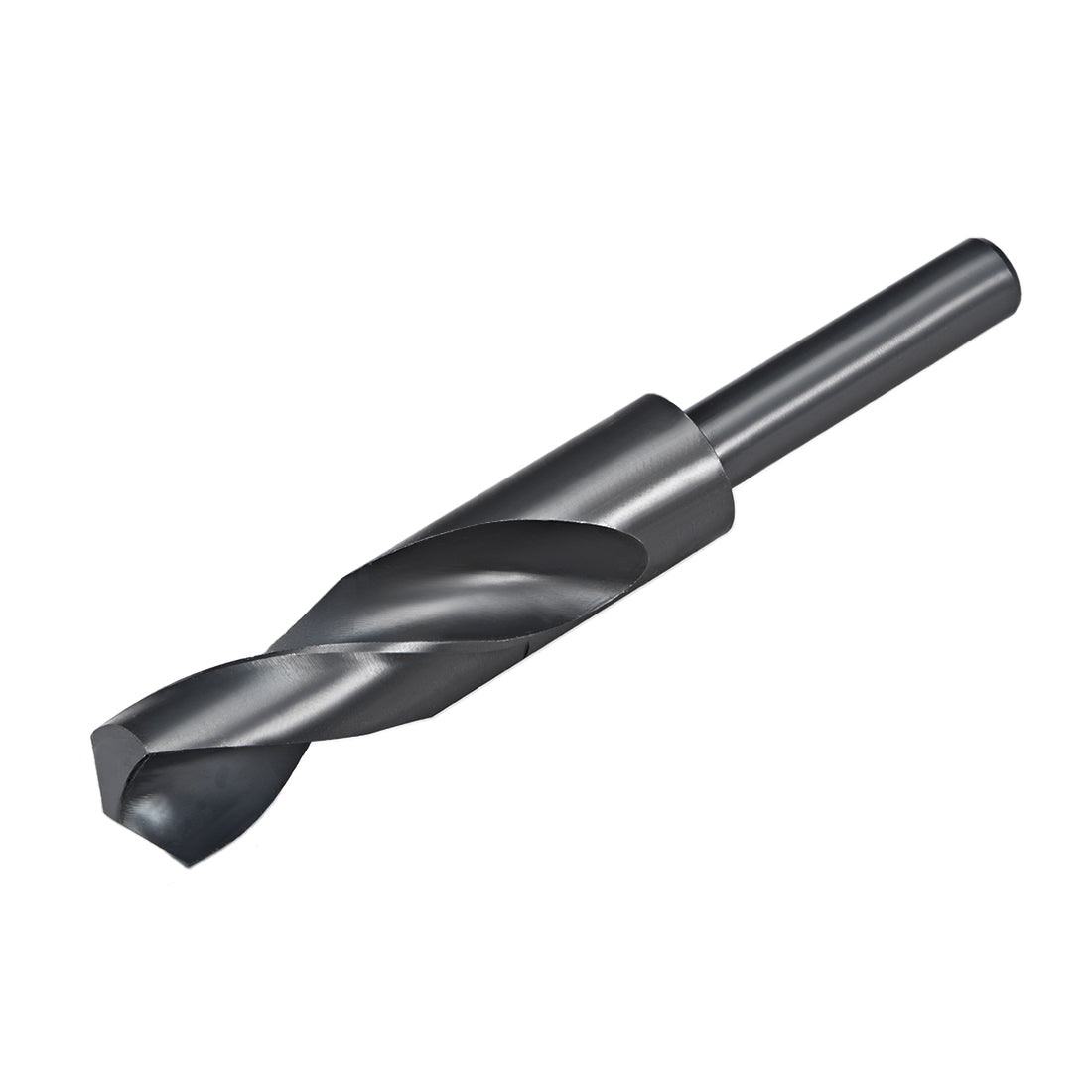 uxcell Uxcell Reduced Shank Drill Bit 22mm HSS 6542 Black Oxide with 1/2 Inch Straight Shank