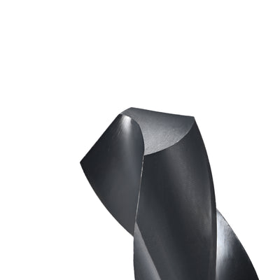 Harfington Uxcell Reduced Shank Drill Bit 23mm HSS 6542 Black Oxide with 1/2 Inch Straight Shank