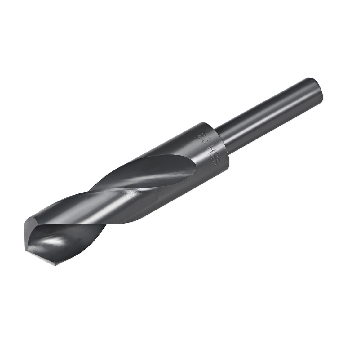 uxcell Uxcell Reduced Shank Drill Bit 23mm HSS 6542 Black Oxide with 1/2 Inch Straight Shank
