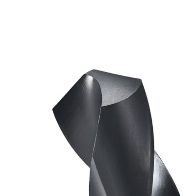 Harfington Uxcell Reduced Shank Drill Bit 23.5mm HSS 6542 Black Oxide with 1/2 Inch Straight Shank