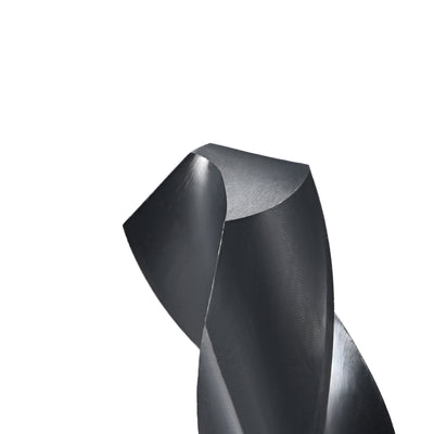 Harfington Uxcell Reduced Shank Drill Bit 25.5mm HSS 6542 Black Oxide with 1/2 Inch Straight Shank
