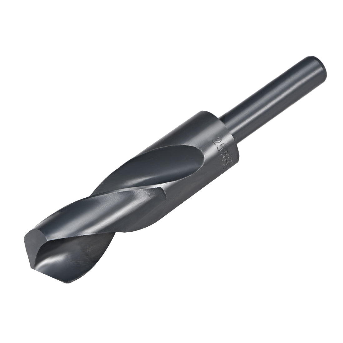 uxcell Uxcell Reduced Shank Drill Bit 25.5mm HSS 6542 Black Oxide with 1/2 Inch Straight Shank