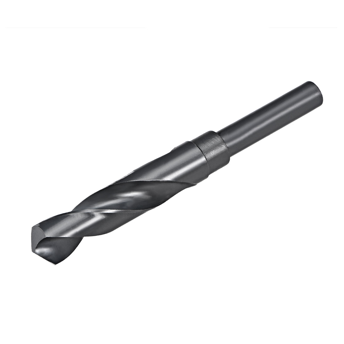 uxcell Uxcell Reduced Shank Drill Bit 27mm HSS 6542 Black Oxide with 1/2 Inch Straight Shank