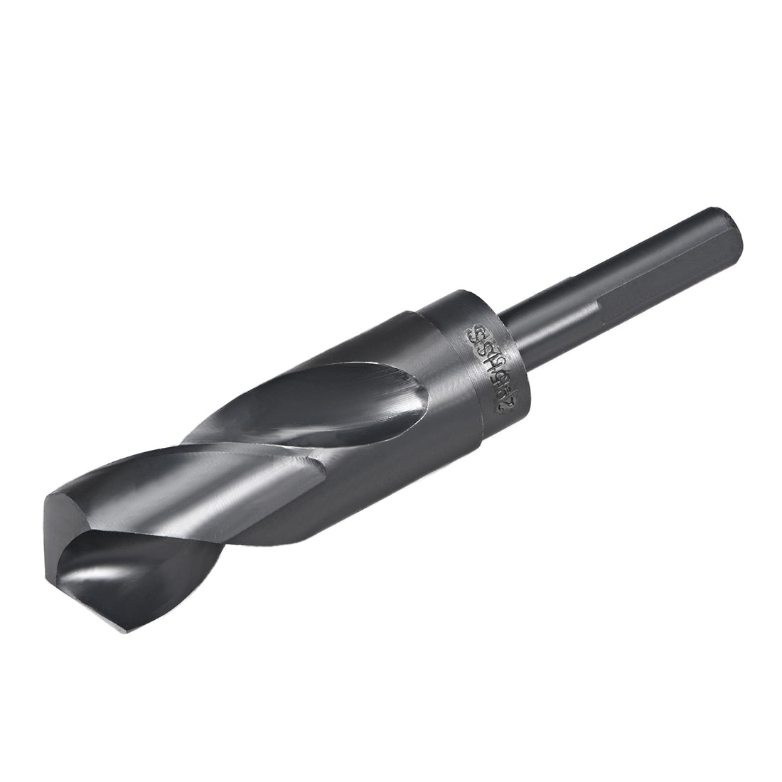 uxcell Uxcell Reduced Shank Drill Bit 29.5mm HSS 6542 Black Oxide with 1/2 Inch Straight Shank