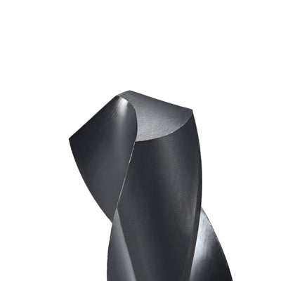 Harfington Uxcell Reduced Shank Drill Bit 35mm HSS 6542 Black Oxide with 1/2 Inch Straight Shank
