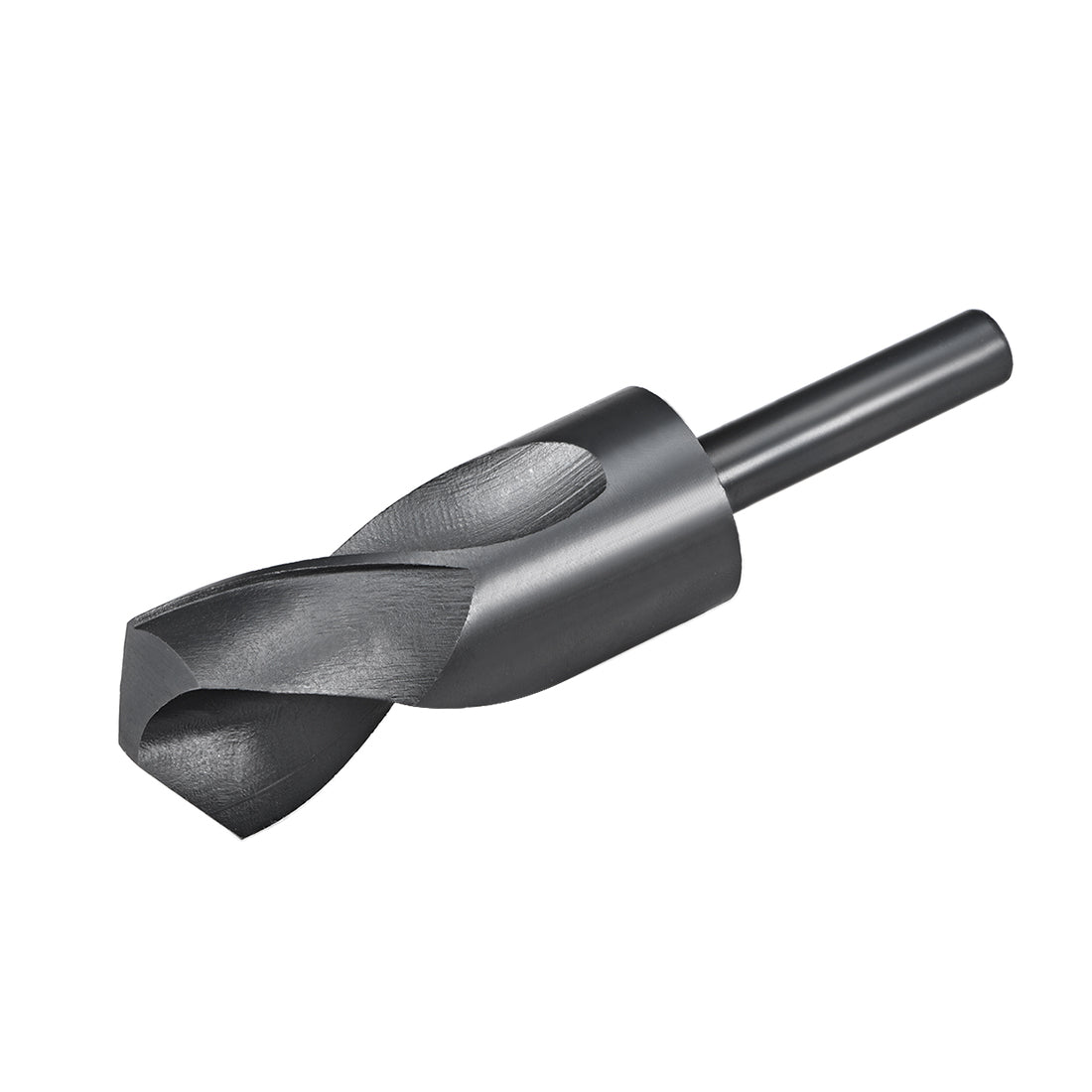 uxcell Uxcell Reduced Shank Drill Bit 35mm HSS 6542 Black Oxide with 1/2 Inch Straight Shank