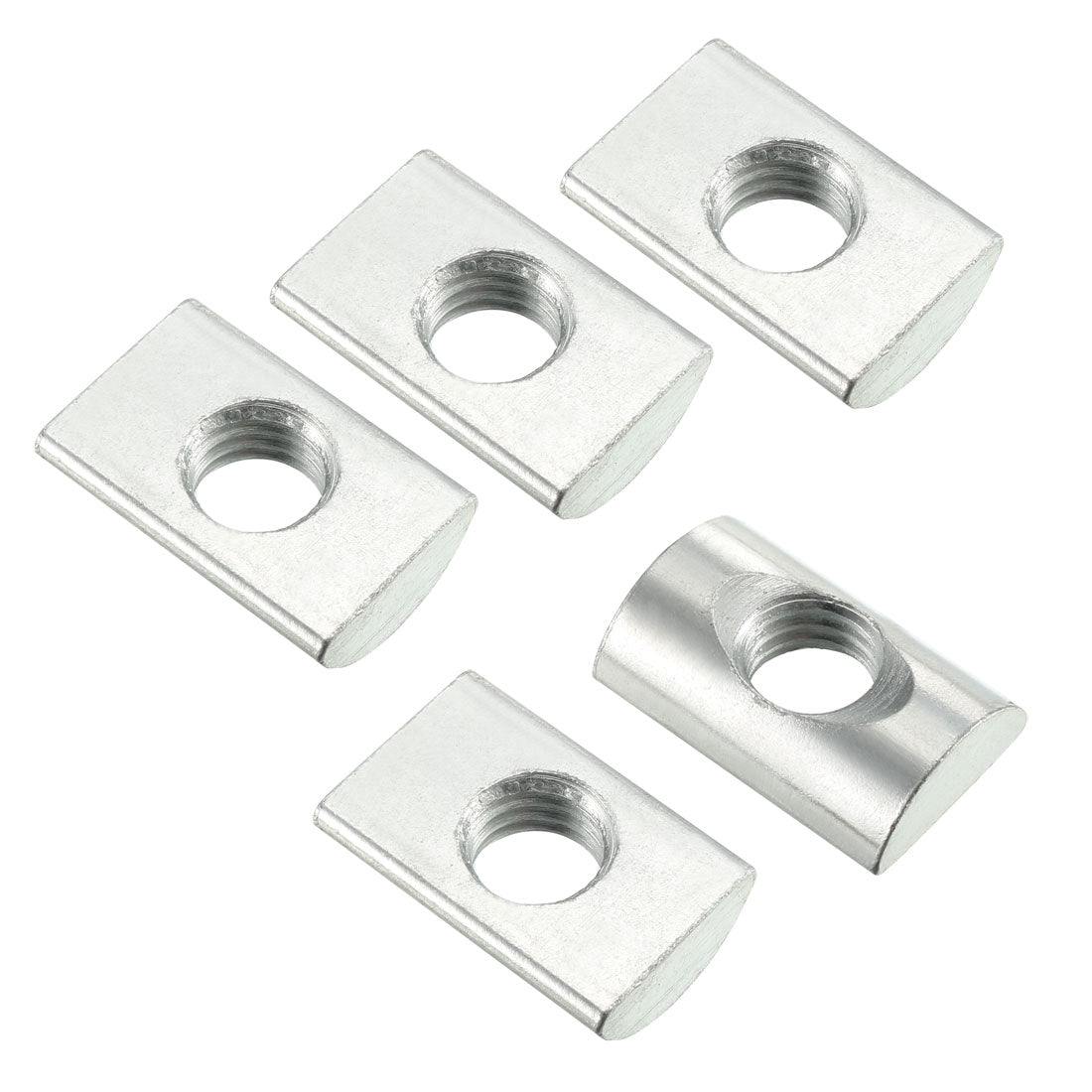 Uxcell Uxcell M8 Half Round Roll-in Nut for 4040 Series Aluminum Extrusions Profile 5pcs