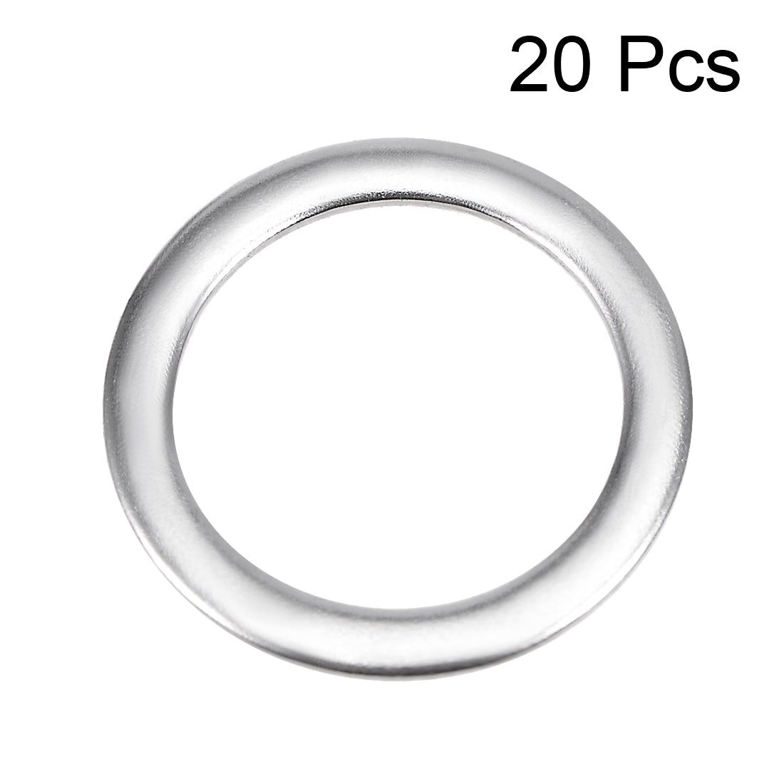 uxcell Uxcell 20 Pcs 10.5mm x 14mm x 0.8mm 304 Stainless Steel Flat Washers