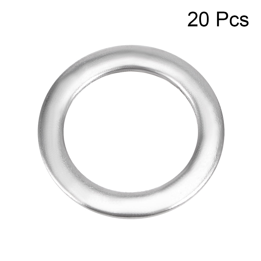 uxcell Uxcell 20 Pcs 12mm x 8.5mm x 0.8mm 304 Stainless Steel Flat Washer for Screw Bolt