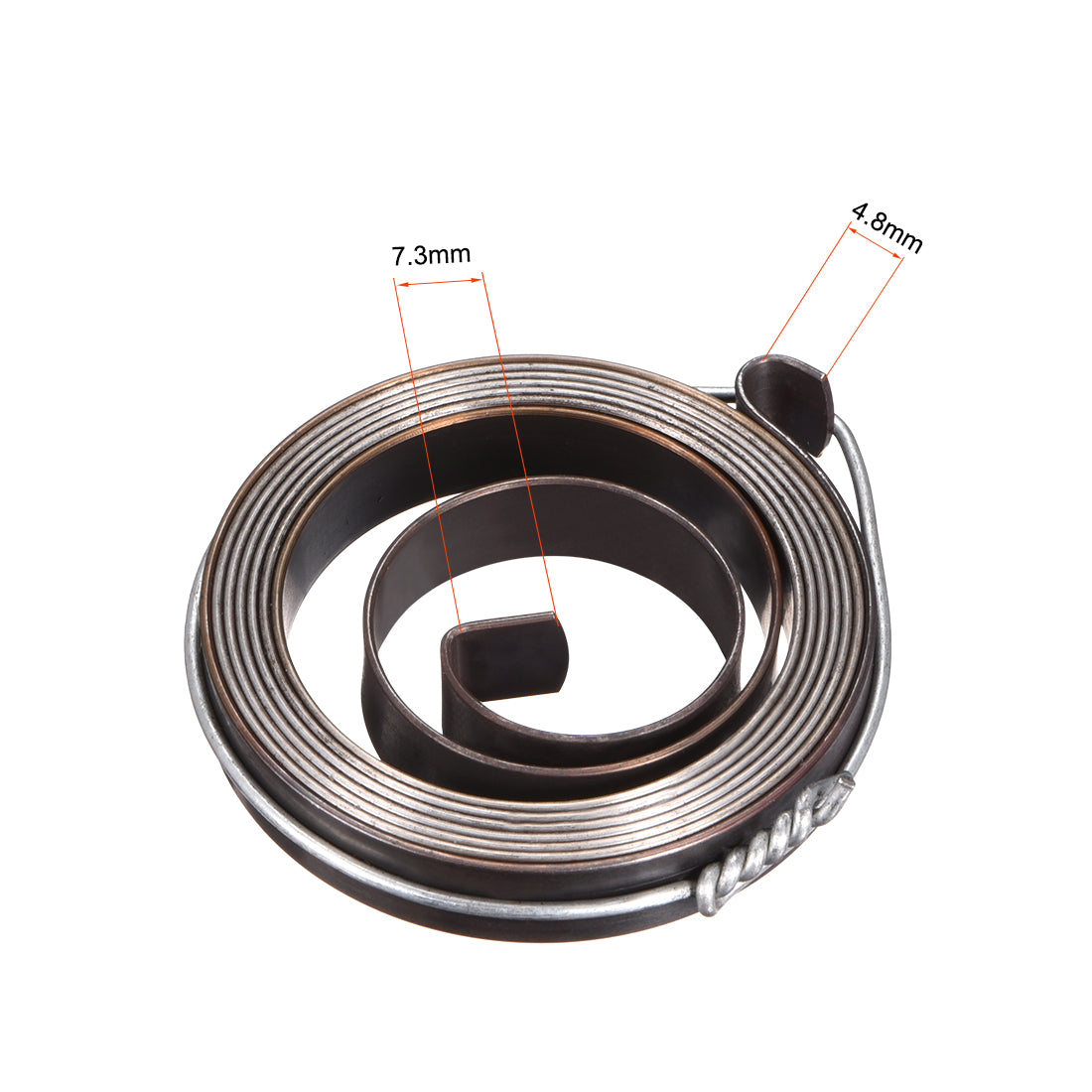 uxcell Uxcell Drill Press Spring Quill Feed Return Coil Spring Blackening 1000mm 40x8x0.8mm 2pcs