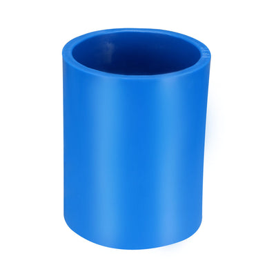 Harfington Uxcell 40mm Straight PVC Pipe Fitting Coupling Adapter Connector Blue 5 Pcs