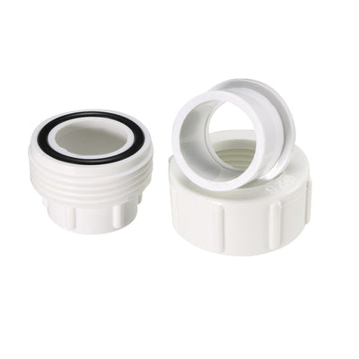 Harfington Uxcell 25mm Slip x 25mm Slip PVC Pipe Fitting Union Solvent Socket Quick Connector