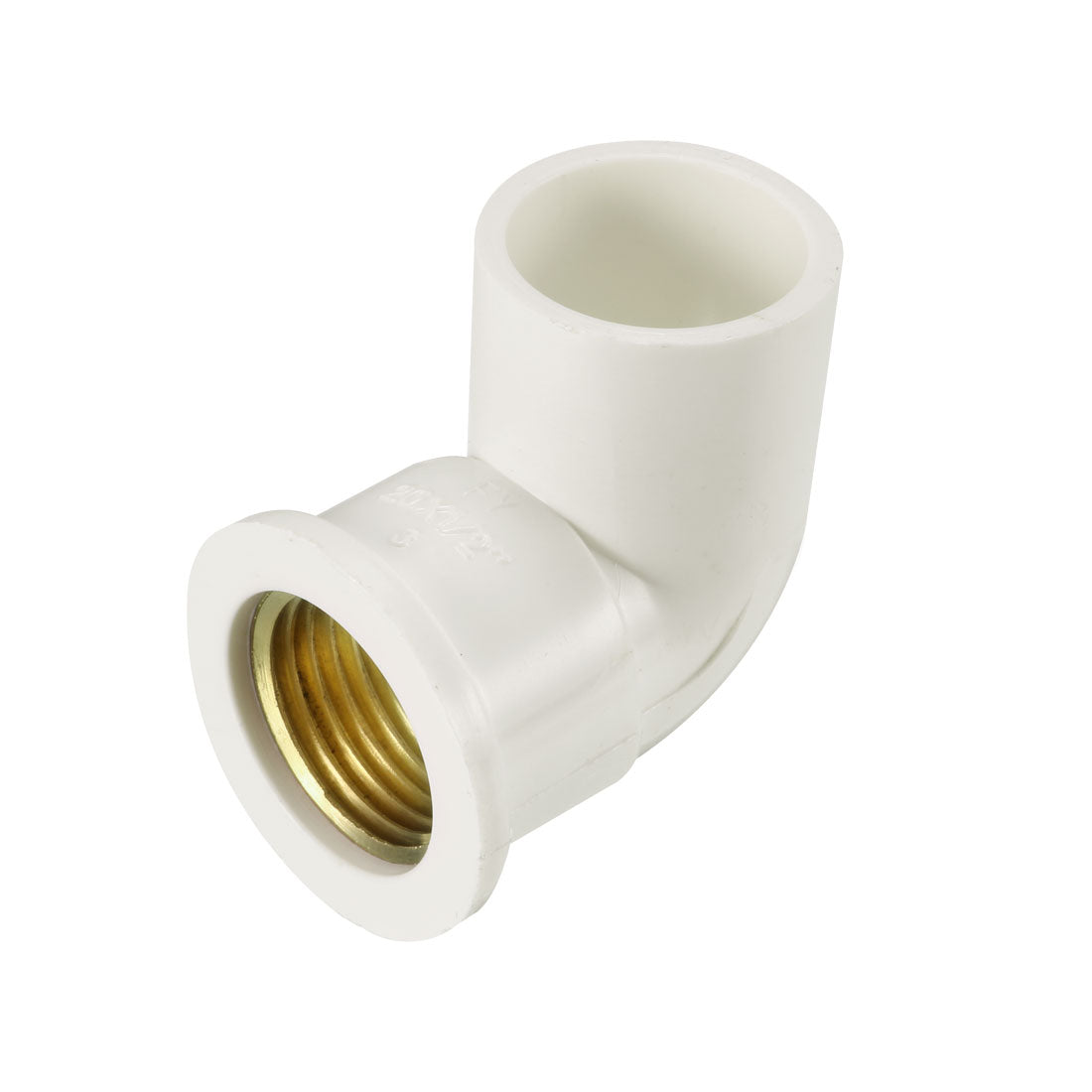 uxcell Uxcell 20mm Slip x 1/2PT Female Thread 90 Degree PVC Pipe Fitting Elbow 2 Pcs