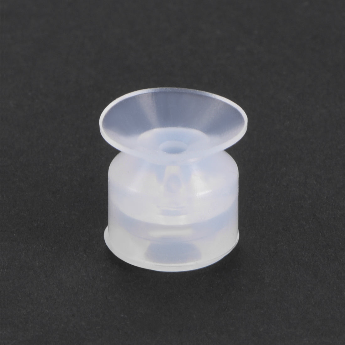 uxcell Uxcell Clear White Soft Silicone Waterproof  Miniature Vacuum Suction Cup 12mmx5mm Bellows Suction Cup,4pcs