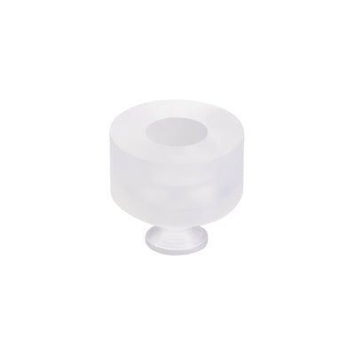 Harfington Uxcell Clear White Soft Silicone Waterproof  Miniature Vacuum Suction Cup 5mmx5mm Bellows Suction Cup