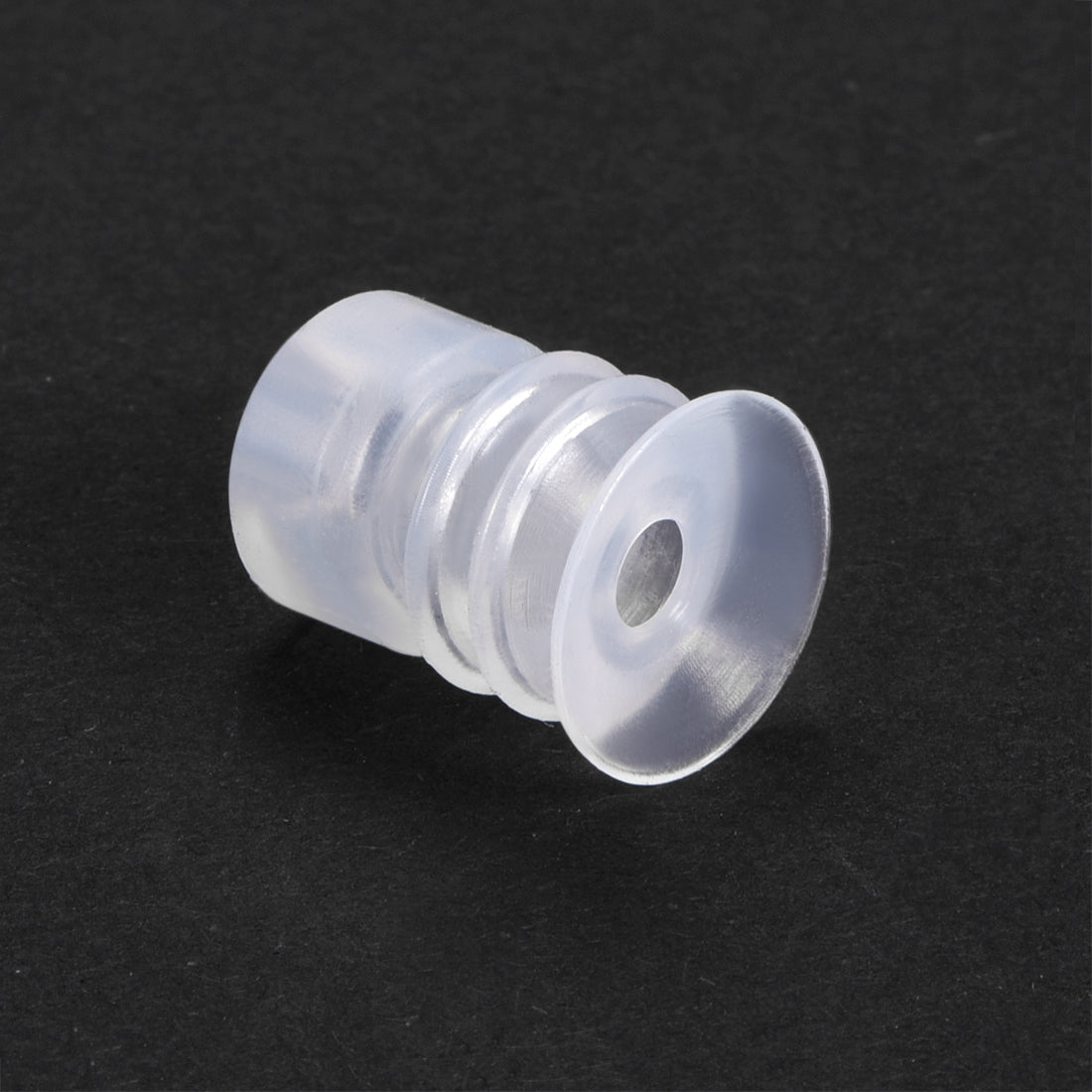 uxcell Uxcell Clear White Soft Silicone Waterproof Vacuum Suction Cup 10mmx5mm Bellows Suction Cup