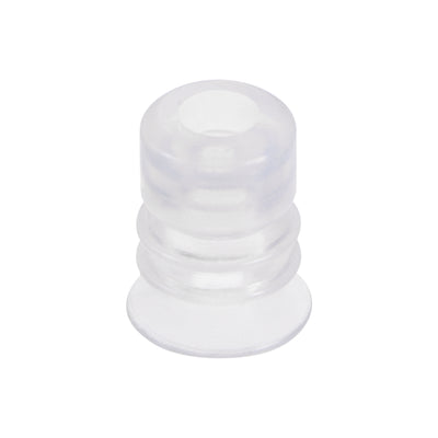 Harfington Uxcell Clear White Soft Silicone Waterproof Vacuum Suction Cup 10mmx5mm Bellows Suction Cup
