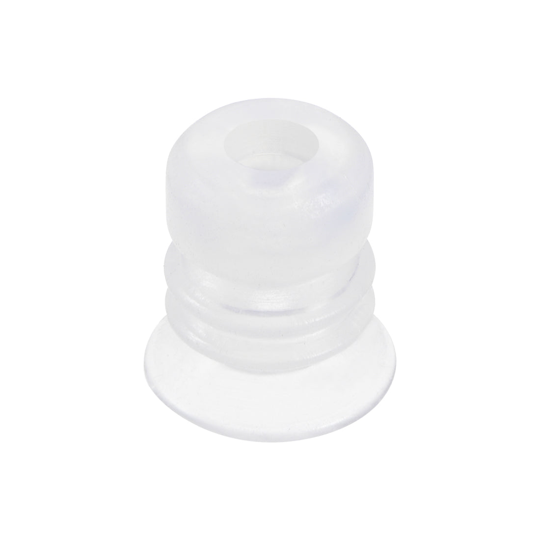 uxcell Uxcell Clear White Soft Silicone Waterproof Vacuum Suction Cup 15mmx5mm Bellows Suction Cup