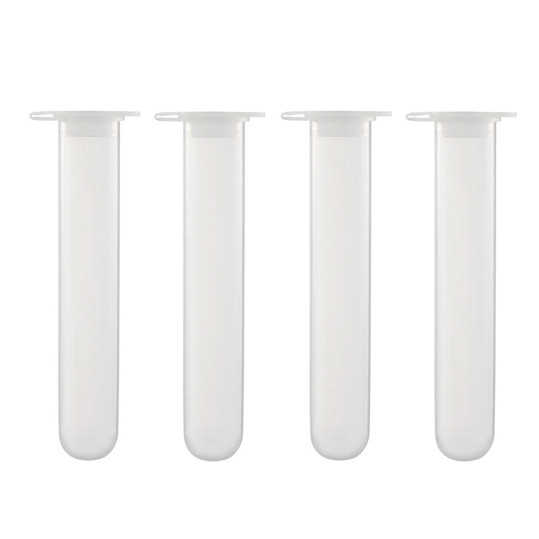 uxcell Uxcell 10 Pcs 15ml Plastic Centrifuge Tubes with Attached Cap, Round Bottom