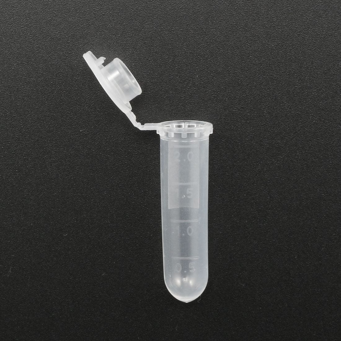 uxcell Uxcell 20 Pcs 2ml Plastic Centrifuge Tubes with Attached Cap, Round Bottom, Graduated Marks