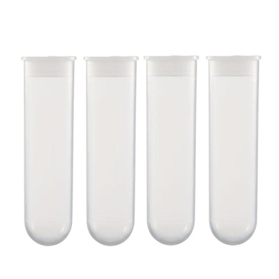 Harfington Uxcell 10 Pcs 50ml Plastic Centrifuge Tubes with Attached Cap, Round Bottom
