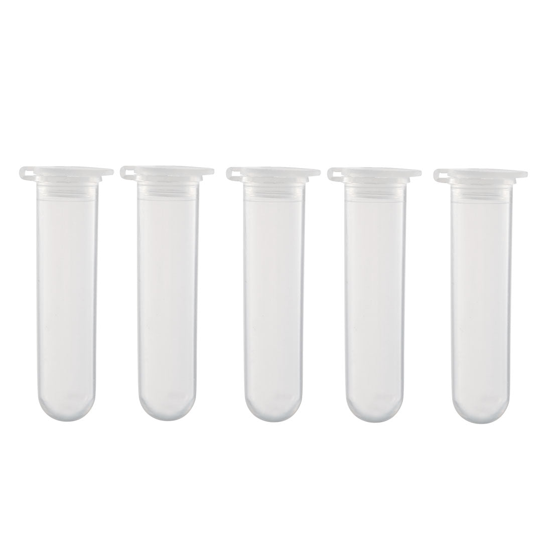 uxcell Uxcell 20 Pcs 7ml Plastic Centrifuge Tubes with Attached Cap, Round Bottom