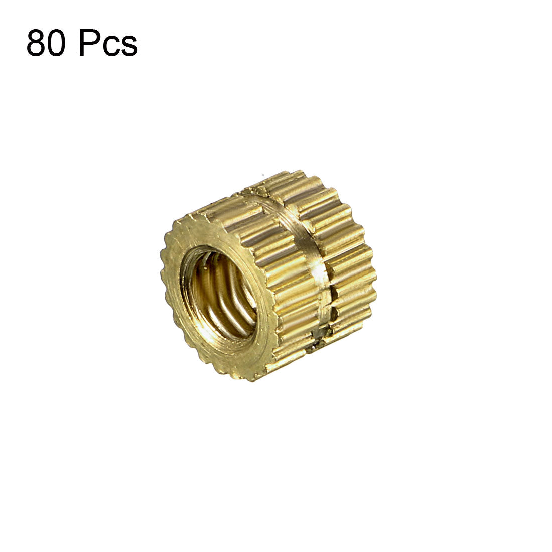uxcell Uxcell Knurled Insert Nuts - Brass Threaded Insert Embedment Nut for 3D Printer