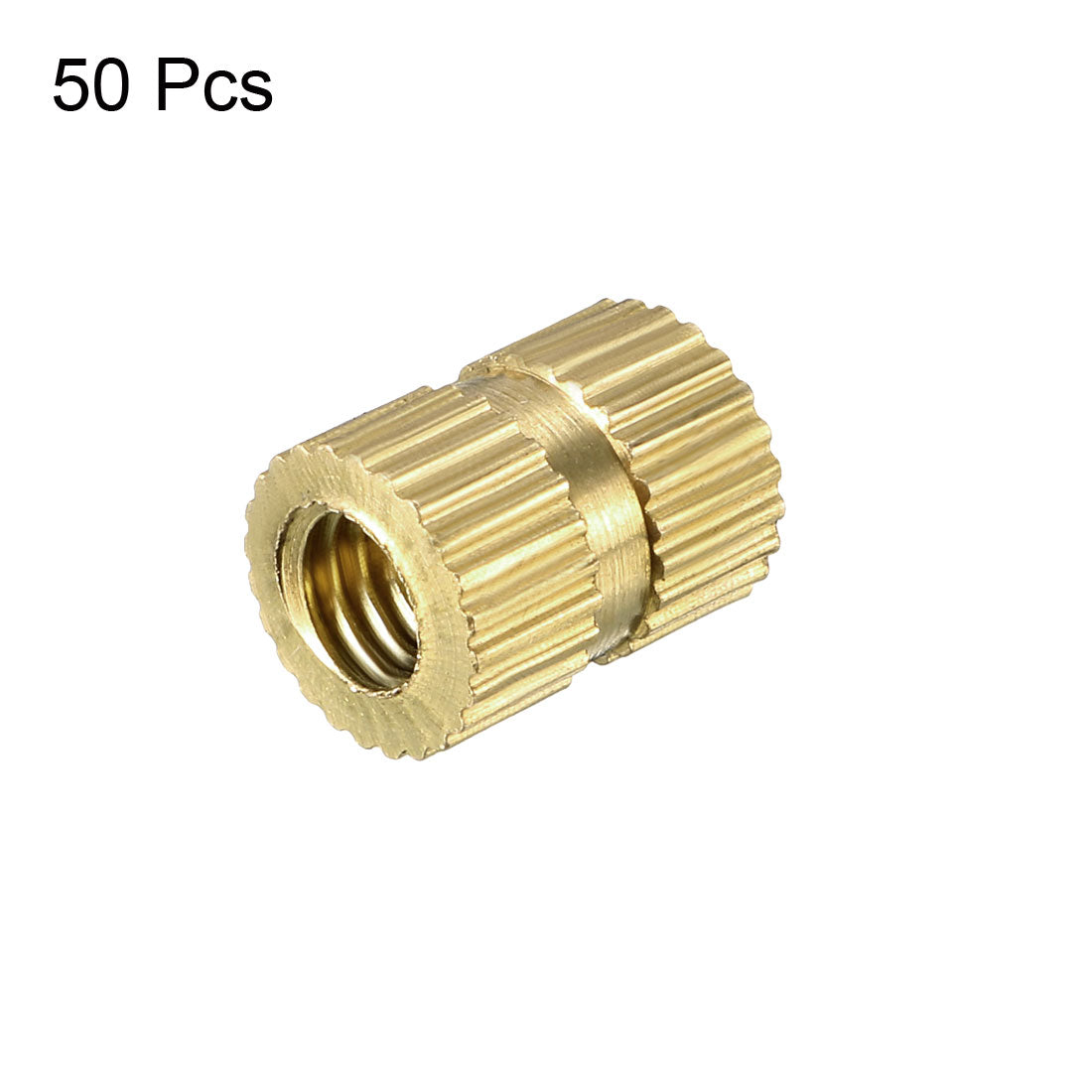 uxcell Uxcell Knurled Insert Nuts, Brass Threaded Insert Embedment Nut for 3D Printer