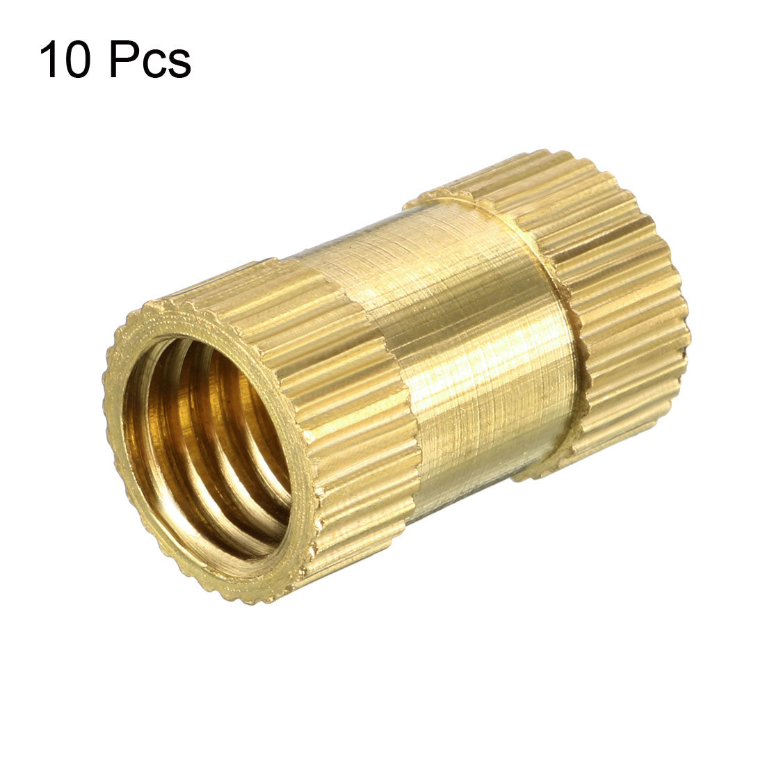 uxcell Uxcell Knurled Insert Nuts Female Thread Brass Threaded Insert Embedment Nut for 3D Printer