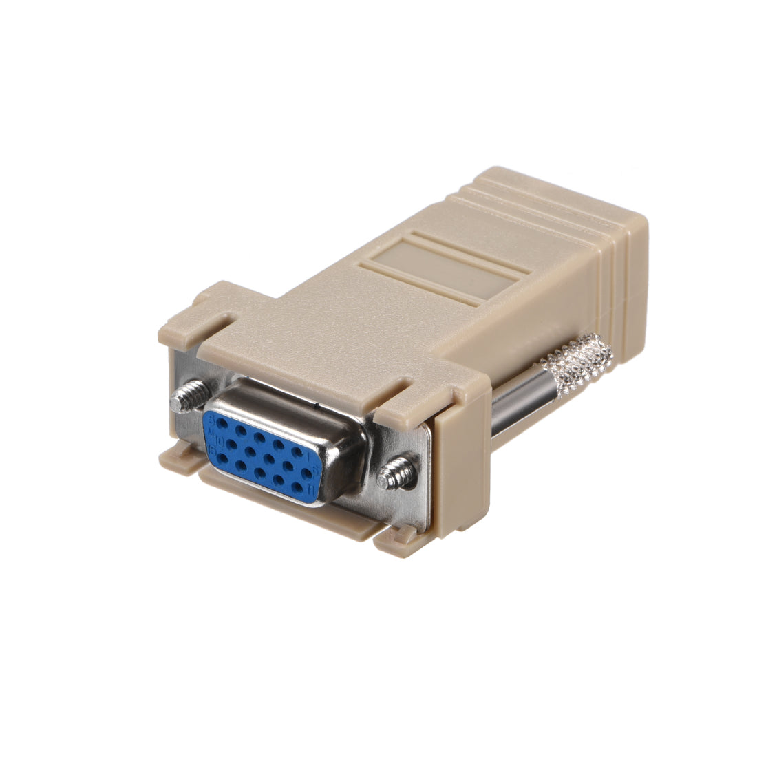 uxcell Uxcell VGA Extender to RJ45 Network Cable Adapter DB15 Female Port to RJ45 Female Enternet for Multimedia Video