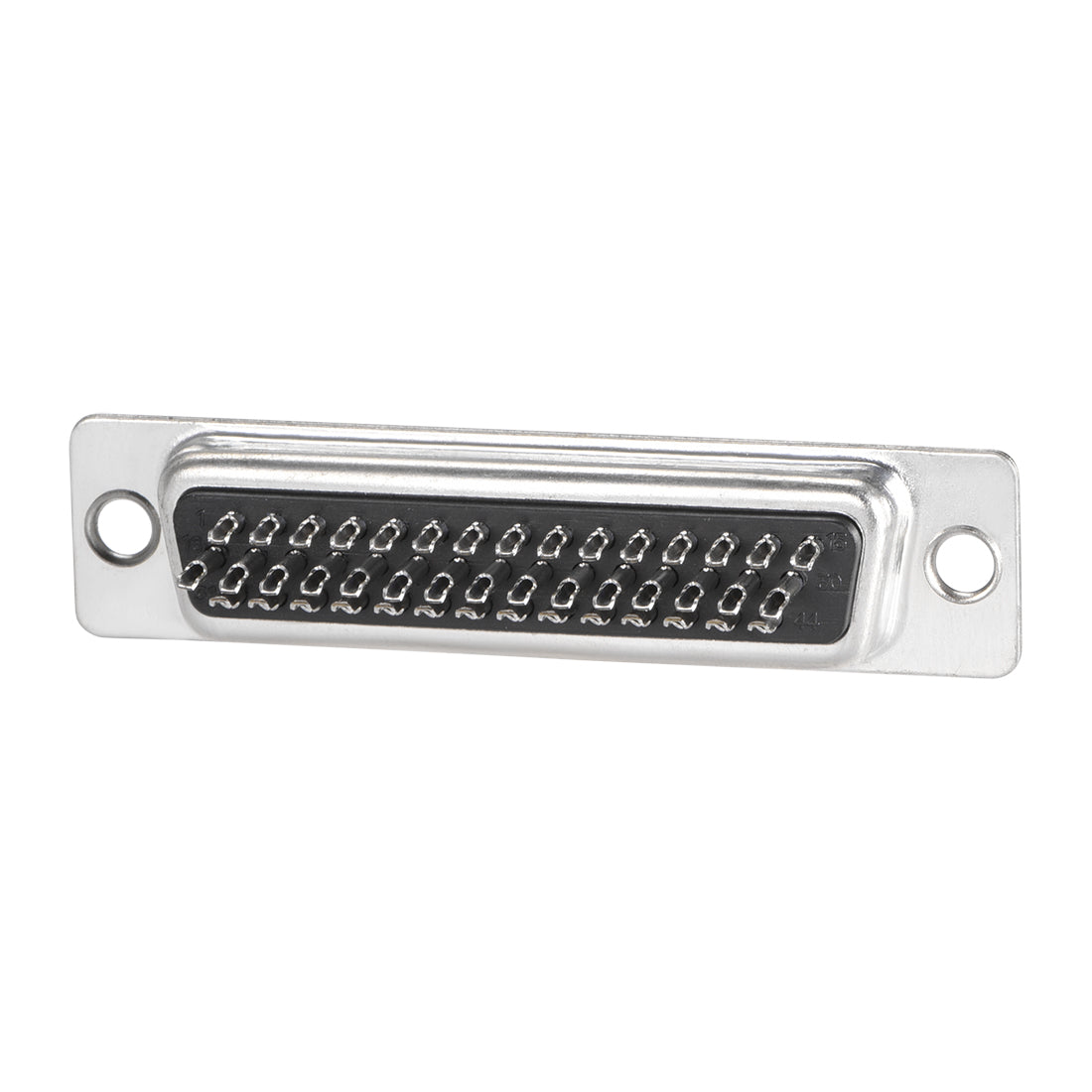 uxcell Uxcell D-sub Connector DB44 Female Socket 44-pin 3-row High Density Port Terminal Breakout for Mechanical Equipment CNC Computers Instrumentation 1pc
