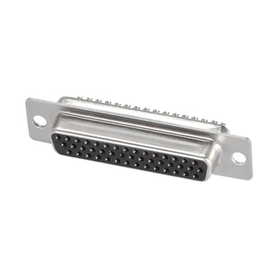 Harfington Uxcell D-sub Connector DB44 Female Socket 44-pin 3-row High Density Port Terminal Breakout for Mechanical Equipment CNC Computers Instrumentation 1pc