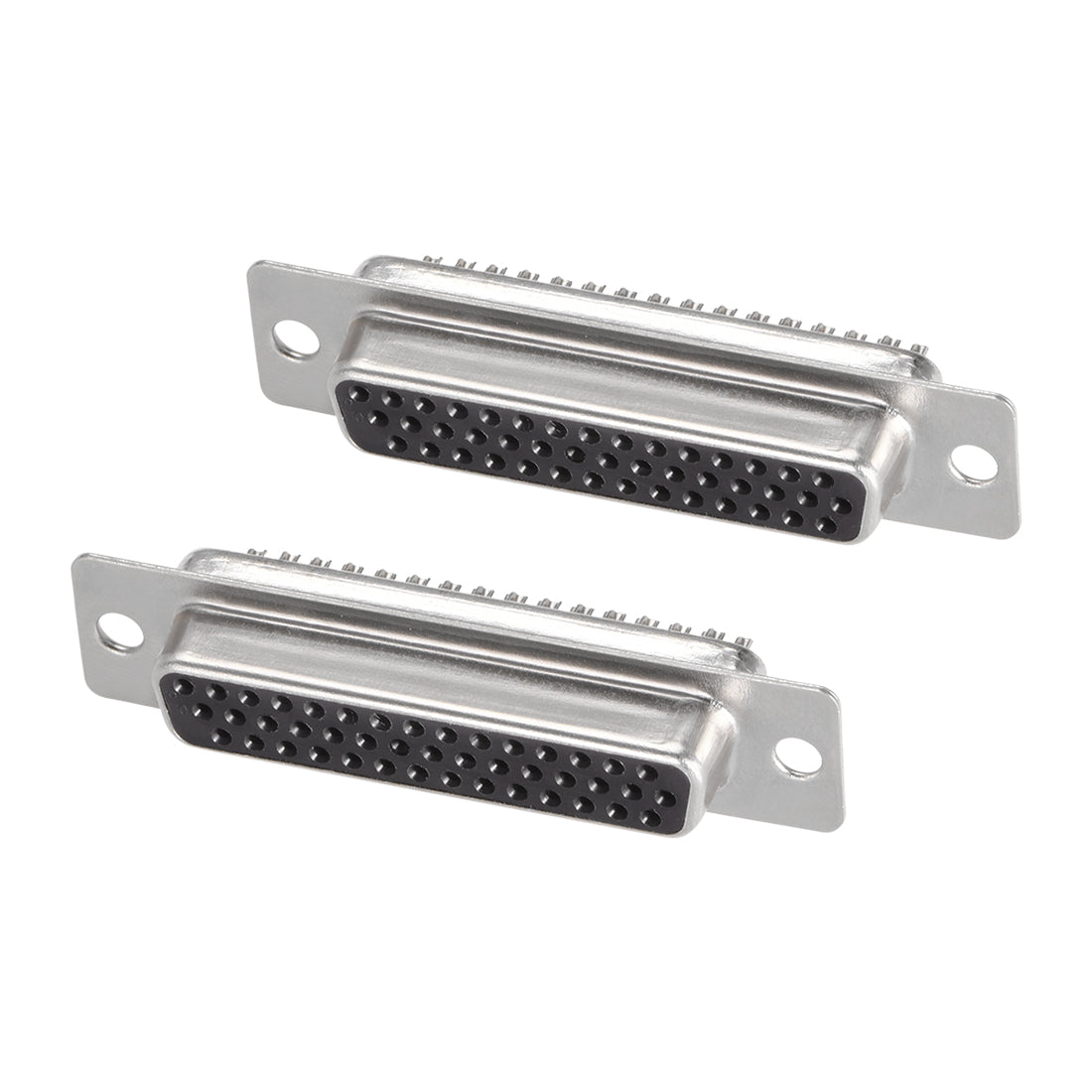 uxcell Uxcell D-sub Connector DB44 Female Socket 44-pin 3-row High Density Port Terminal Breakout for Mechanical Equipment CNC Computers Instrumentation 2pcs