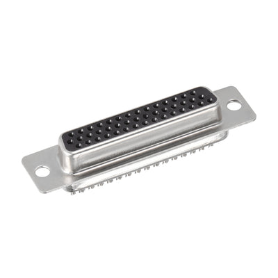 Harfington Uxcell D-sub Connector DB44 Female Socket 44-pin 3-row High Density Port Terminal Breakout for Mechanical Equipment CNC Computers 4pcs