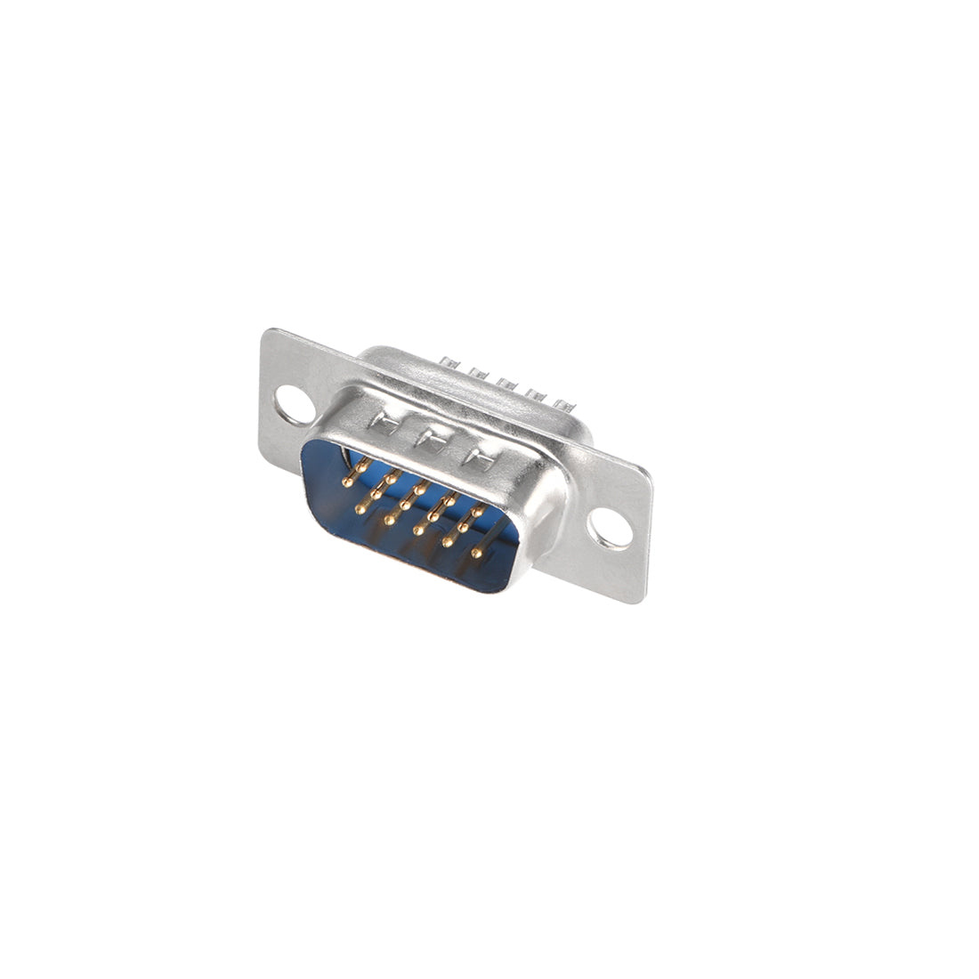 uxcell Uxcell D-sub Connector Male Plug 15-pin 3-row Port Terminal Breakout for Mechanical Equipment CNC Computers Blue 5pcs